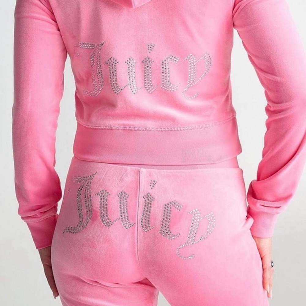 Juicy Couture Tracksuit Pink Hot Hot Size Large NWT - Picture 4 of 14